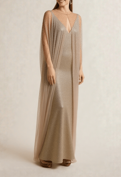 Capa Bell longa Powerlook - dourado