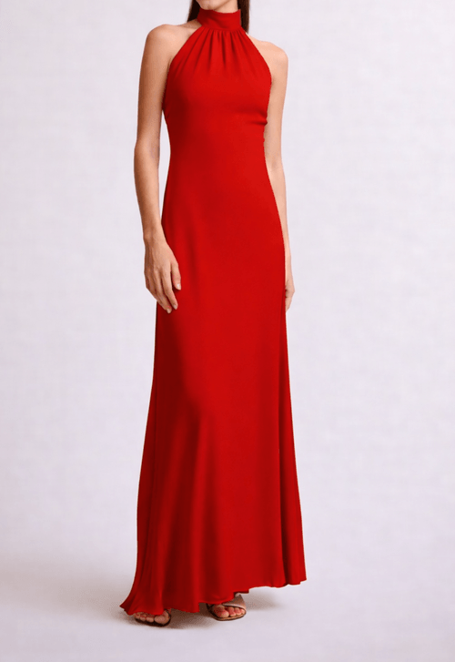 Vestido Carly longo Powerlook - vermelho