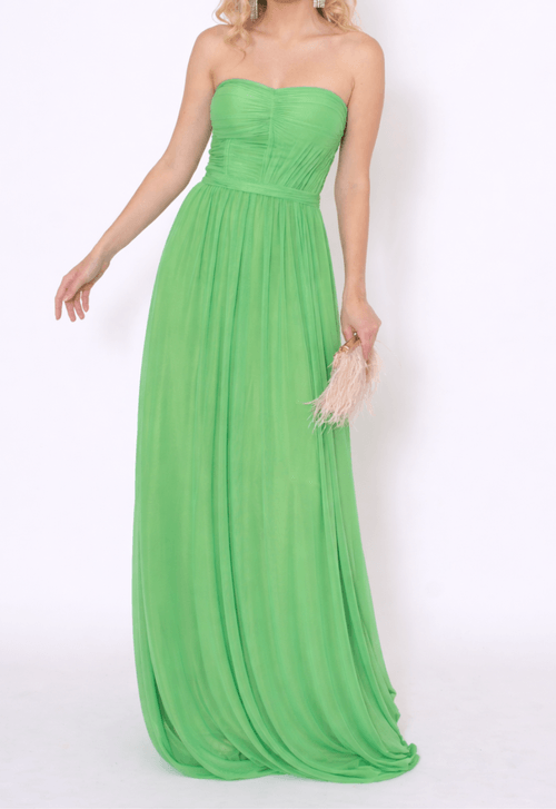 Vestido Max longo Powerlook - verde