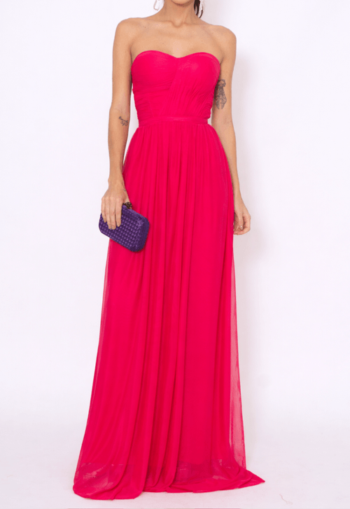 Vestido Max longo Powerlook - rosa pink